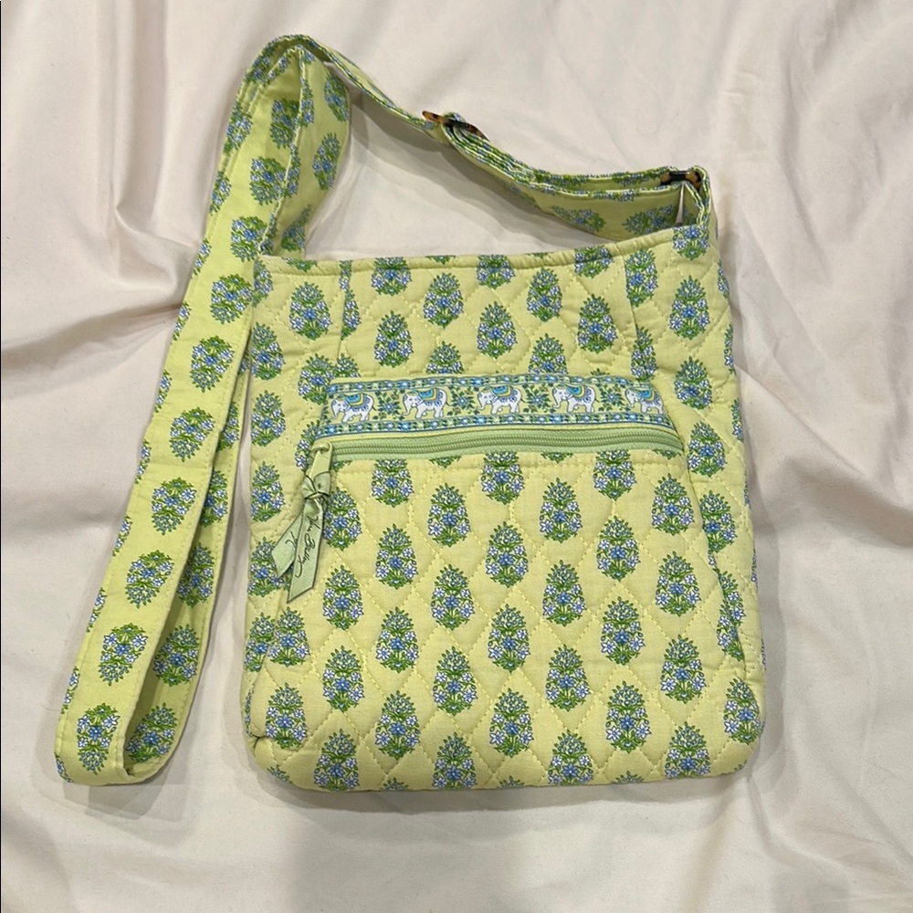 Vera Bradley Floral Quilted Crossbody with Elephants